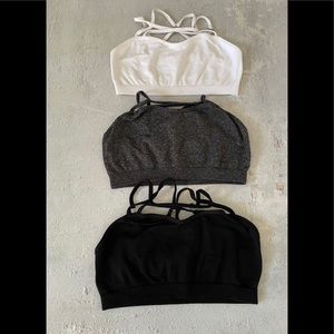 Lf store bralette lot. Set of 3 bralettes. One size